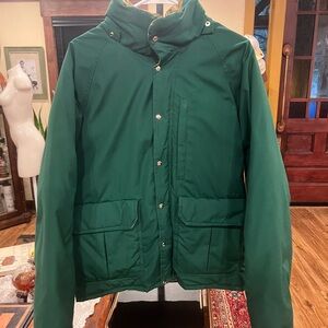 Vintage Glacier Bay Forest Green Men's Puffer Jacket